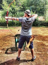 Günter und Moni am trainieren