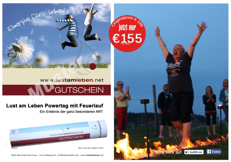 Lust am Leben Feuerlaufen